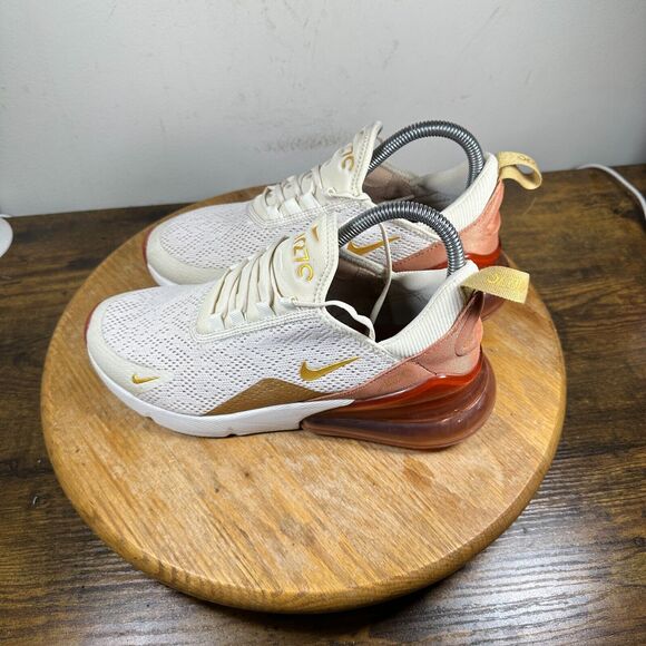 Nike Air Max 270 Light Cream Terra Blush Gold Shoes Women's Size 7.5 AH6789-203 - Picture 3 of 8